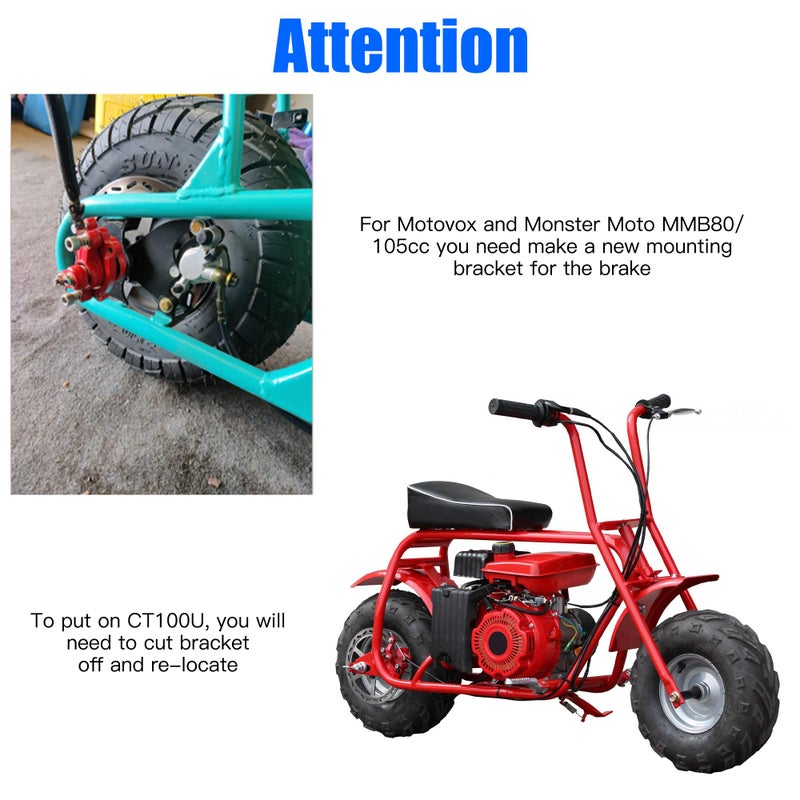 YOXUFA مجموعة أدوات تجميع فرامل قرص الفرامل الهيدروليكي الصغيرة من YOXUFA من أجل Baja Doodle Bug DB30 Blitz Dirt Bug Racer Coleman Predator 79cc 97cc 2.8hp أجزاء الدراجة الصغيرة مع أسطوانة رئيسية لأنبوب خرطوم 50 بوصة - Image 5